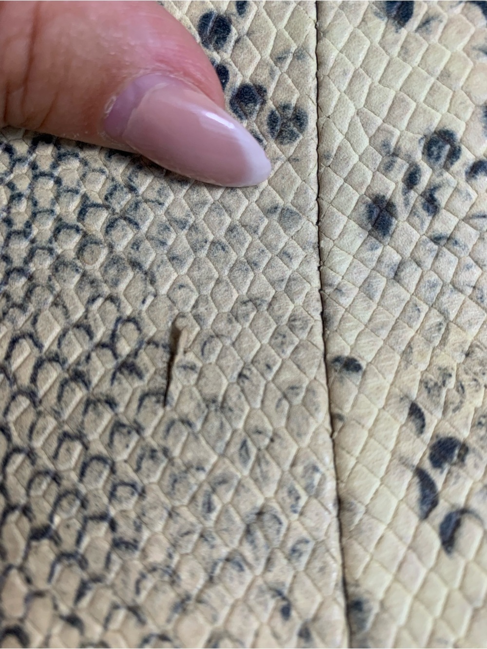 Furla Python embossed Leather Tote/satchel - Picture 15 of 15